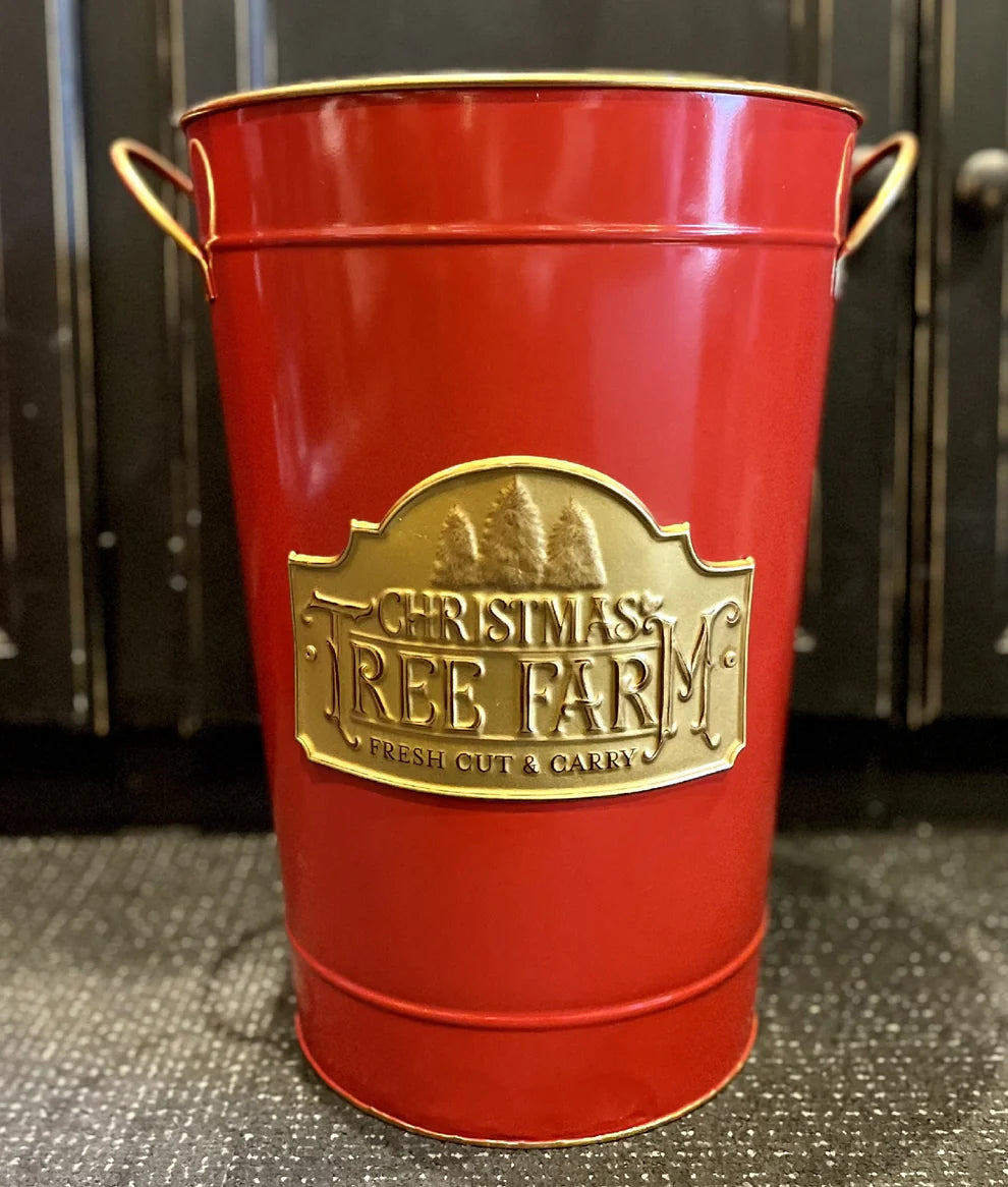 16" Christmas Tree Farm Bucket