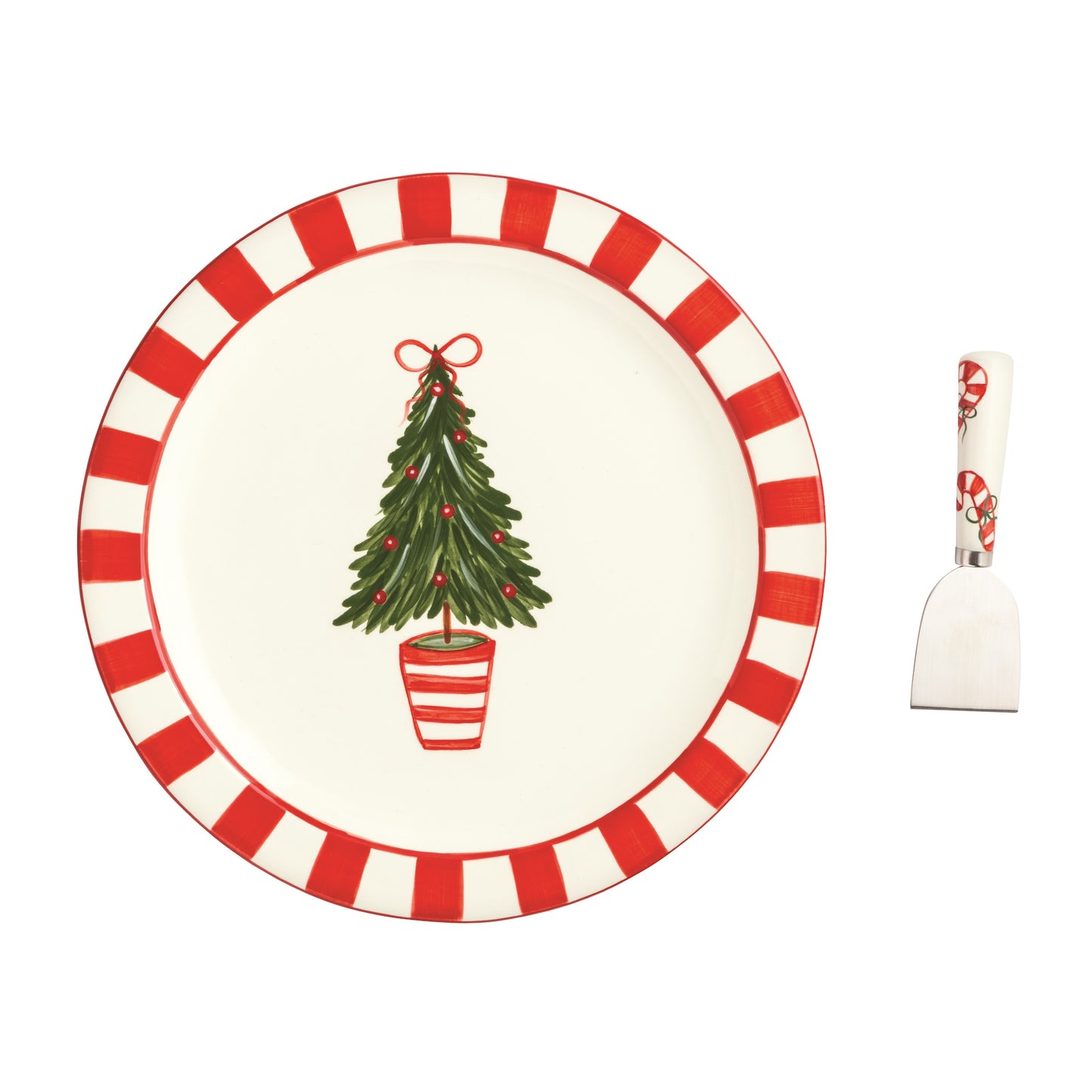 Tree Topiary Cookie Plate Set