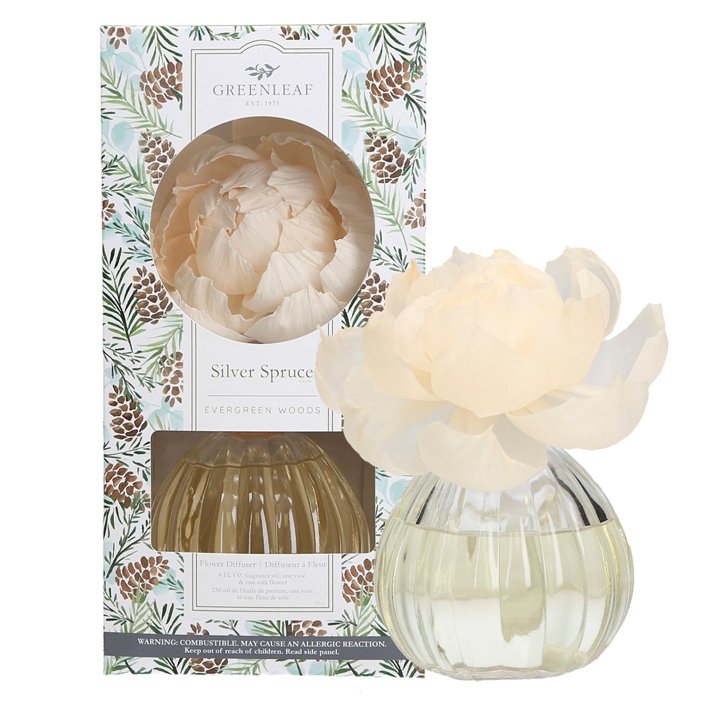 Silver Spruce Flower Diffuser 6pk