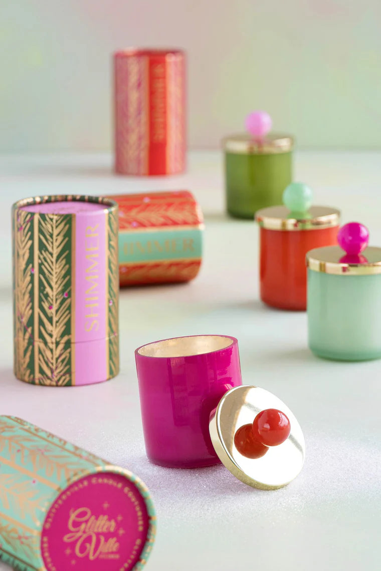 Candle Couturier, Holiday, Sm, 4 Asst, Lidded Sce