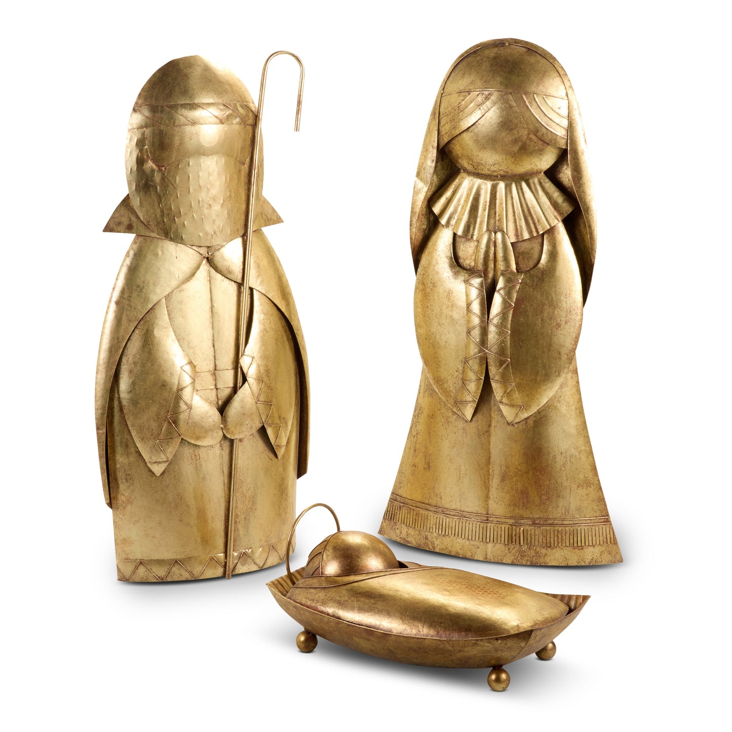 *DC* 4' Golden Geometric Holy Family