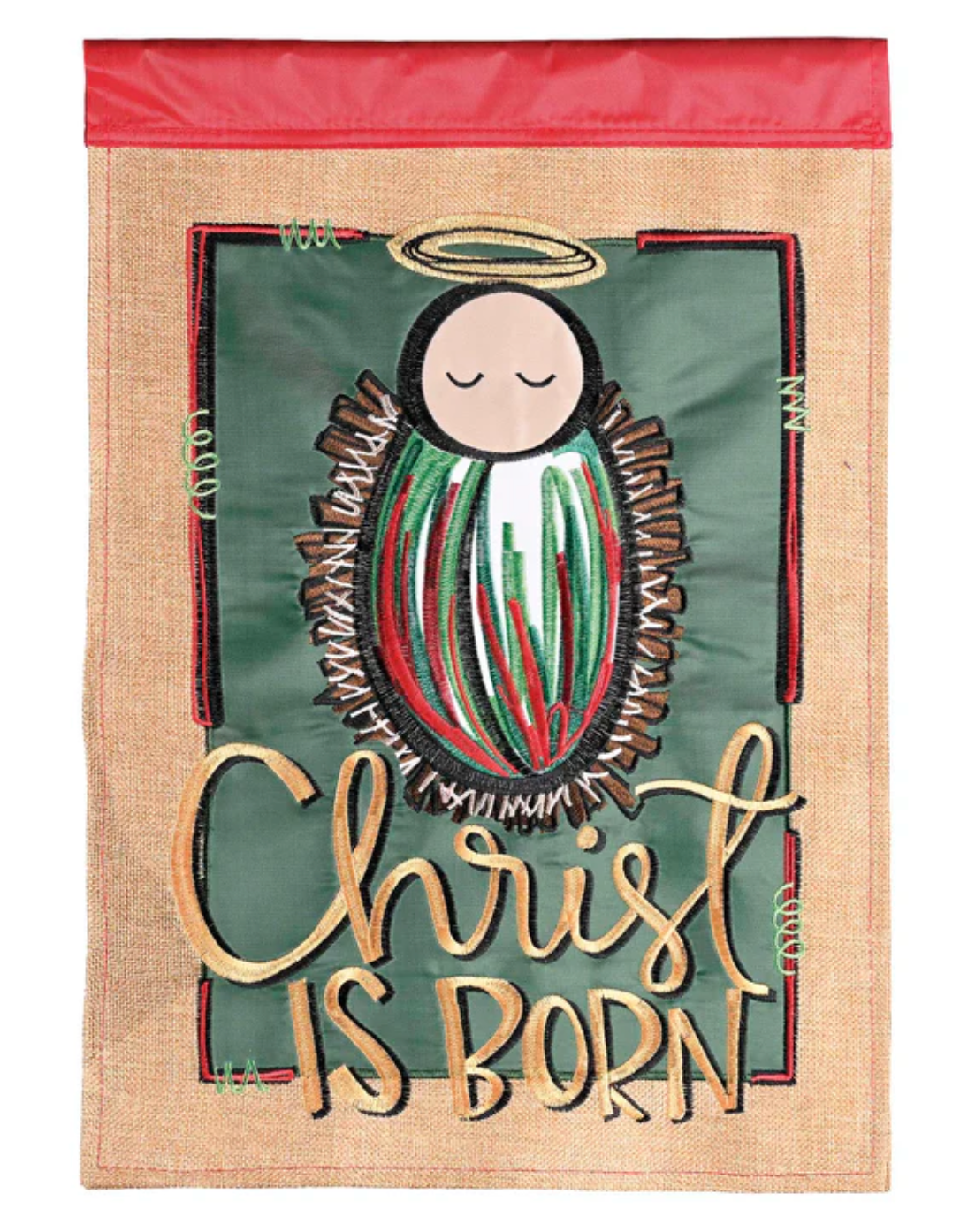 Flag Christ is Born 13X18