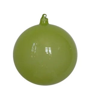 150Mm Ornament Bubblegum Glass Ball Lime