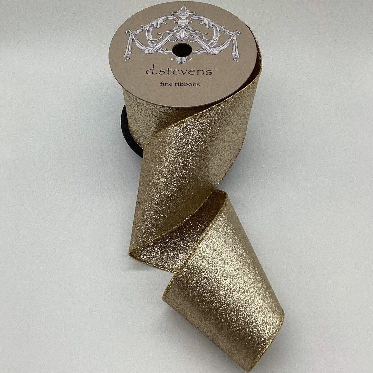 4“ x 10yds glitter double sided non-shedding, platinum