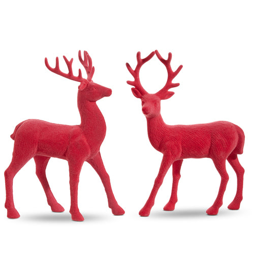 12.5" Pink Velvet Reindeer (2-Styles)
