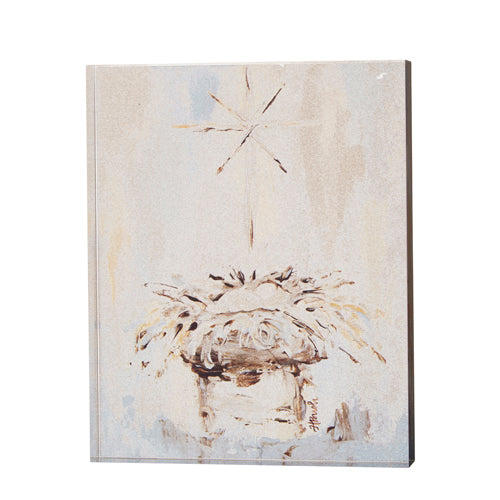 8" Baby Jesus in Manger Acrylic Block