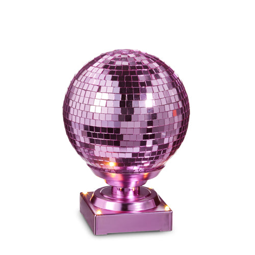 7.75" Animated Pink Spinning Disco Ball
