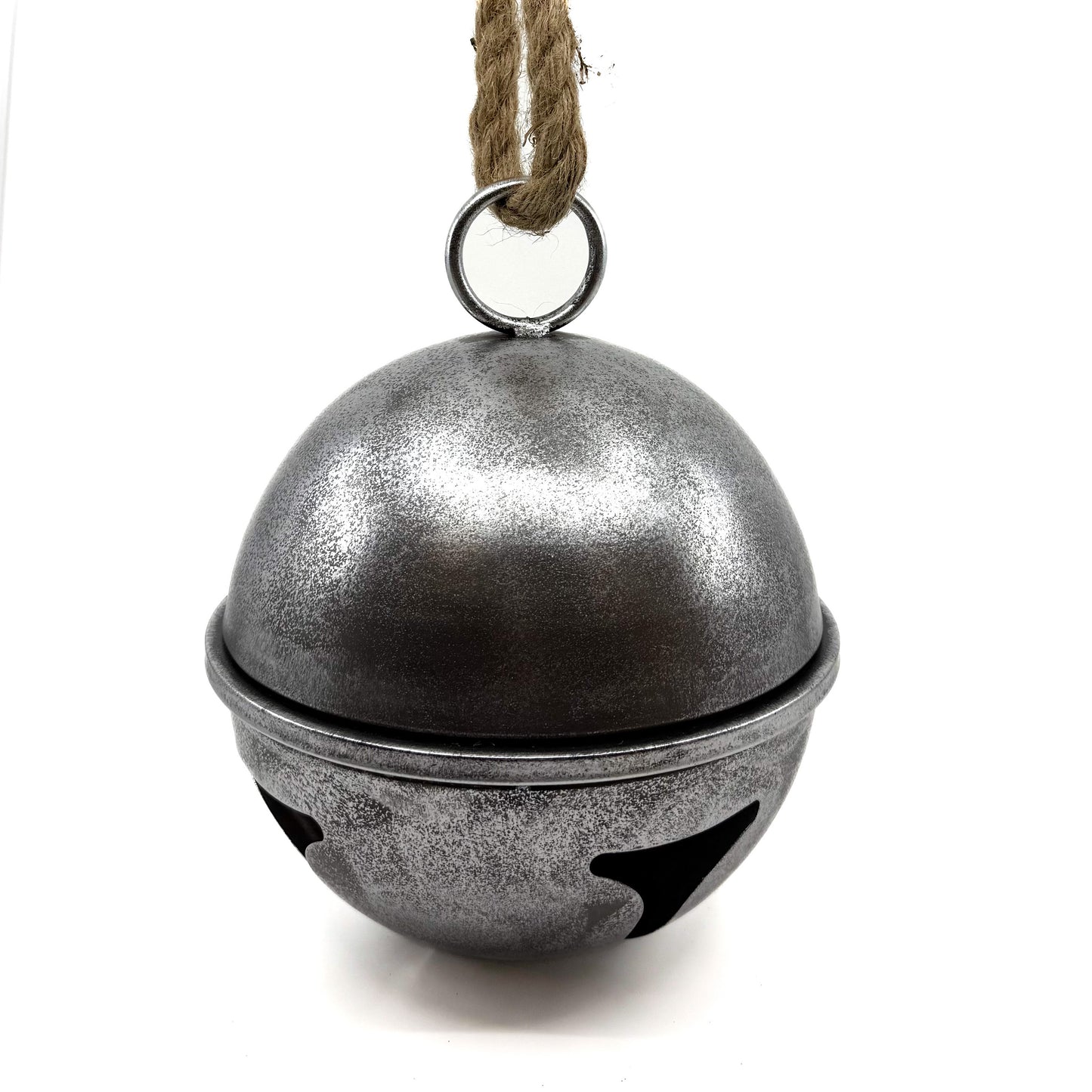 9.5" Antique Silver Jingle Bell Ornament