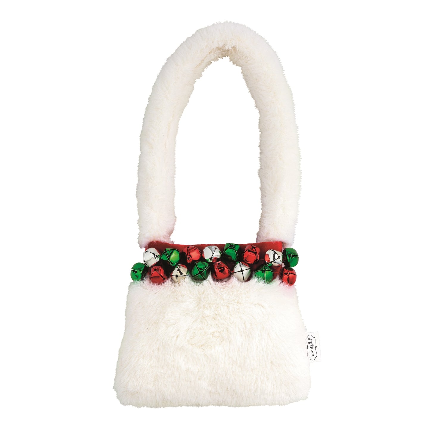 White Jingle Bell Pouch Purse