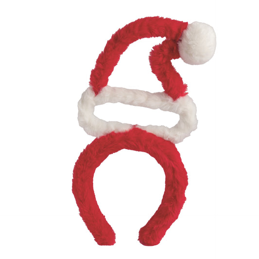 Santa Fuzzy Christmas Headband