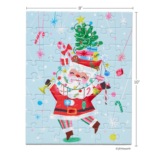 Fancy Pants Santa 48 Pc Puzzle Snax