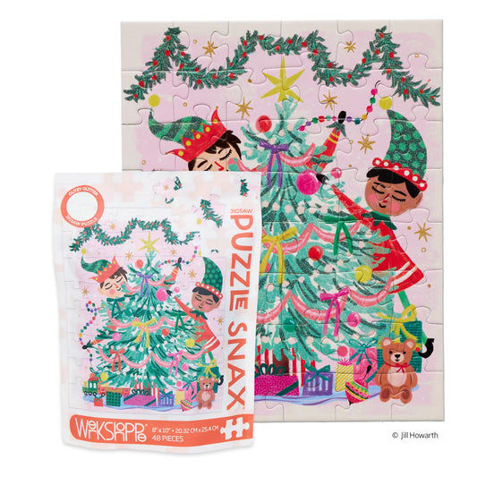 Elfing Around 48 Pc Puzzle Snax