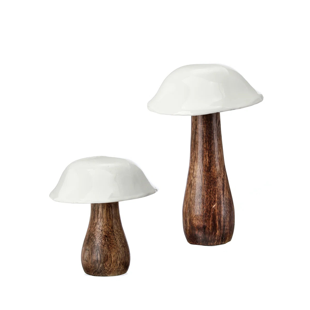 6" - Wood W/Enamel Mushroom (Single)
