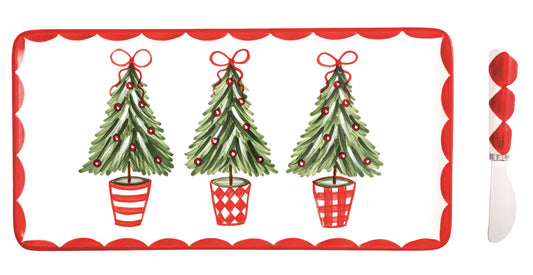 Tree Topiary Tray Set