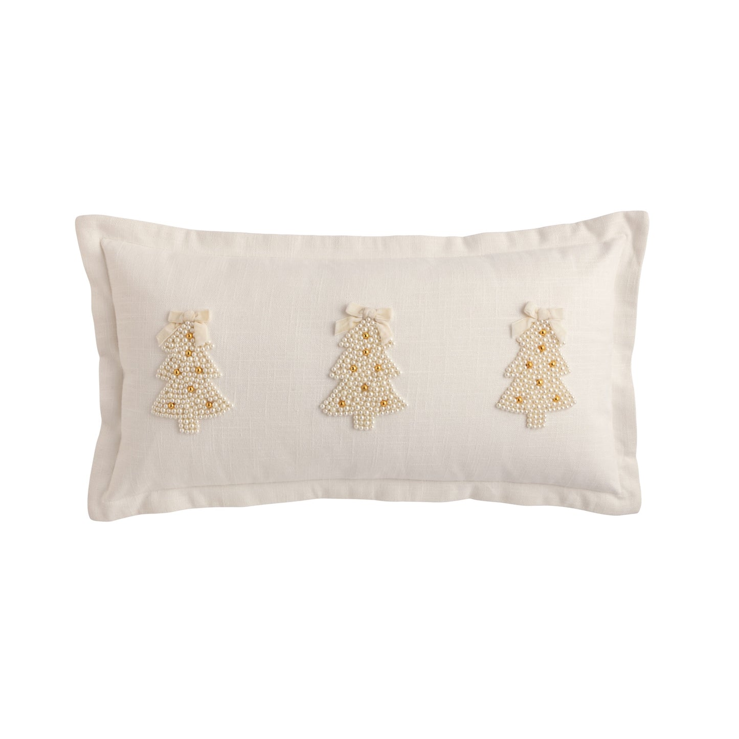 Tree Peral Embroidered Pillow