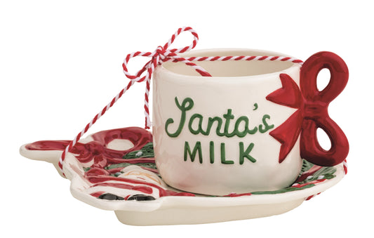 Santa Milk & Cookies Set