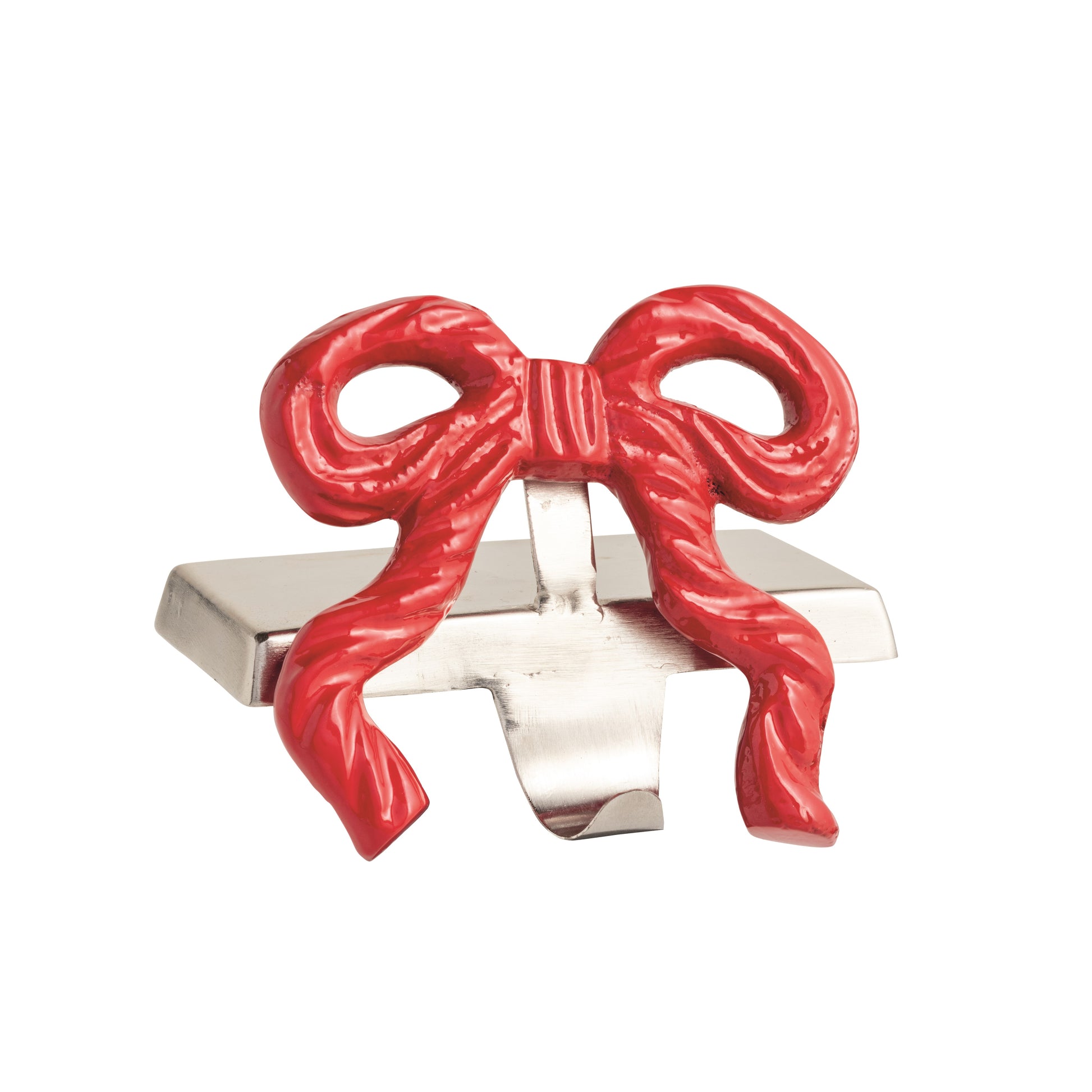 Red Bow Stocking Holder
