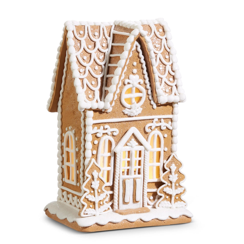 10.5" Lighted Gingerbread House (Sold individually)