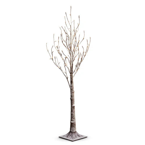 4.5' Lighted Snowy Tree