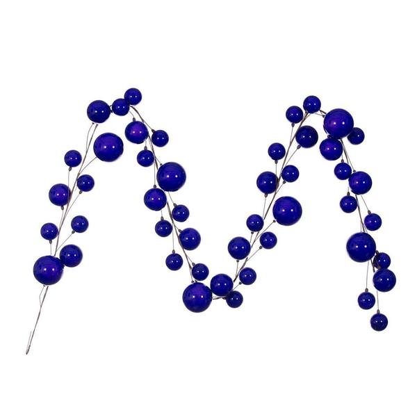 10' Purple Pearl Branch Ball Garland