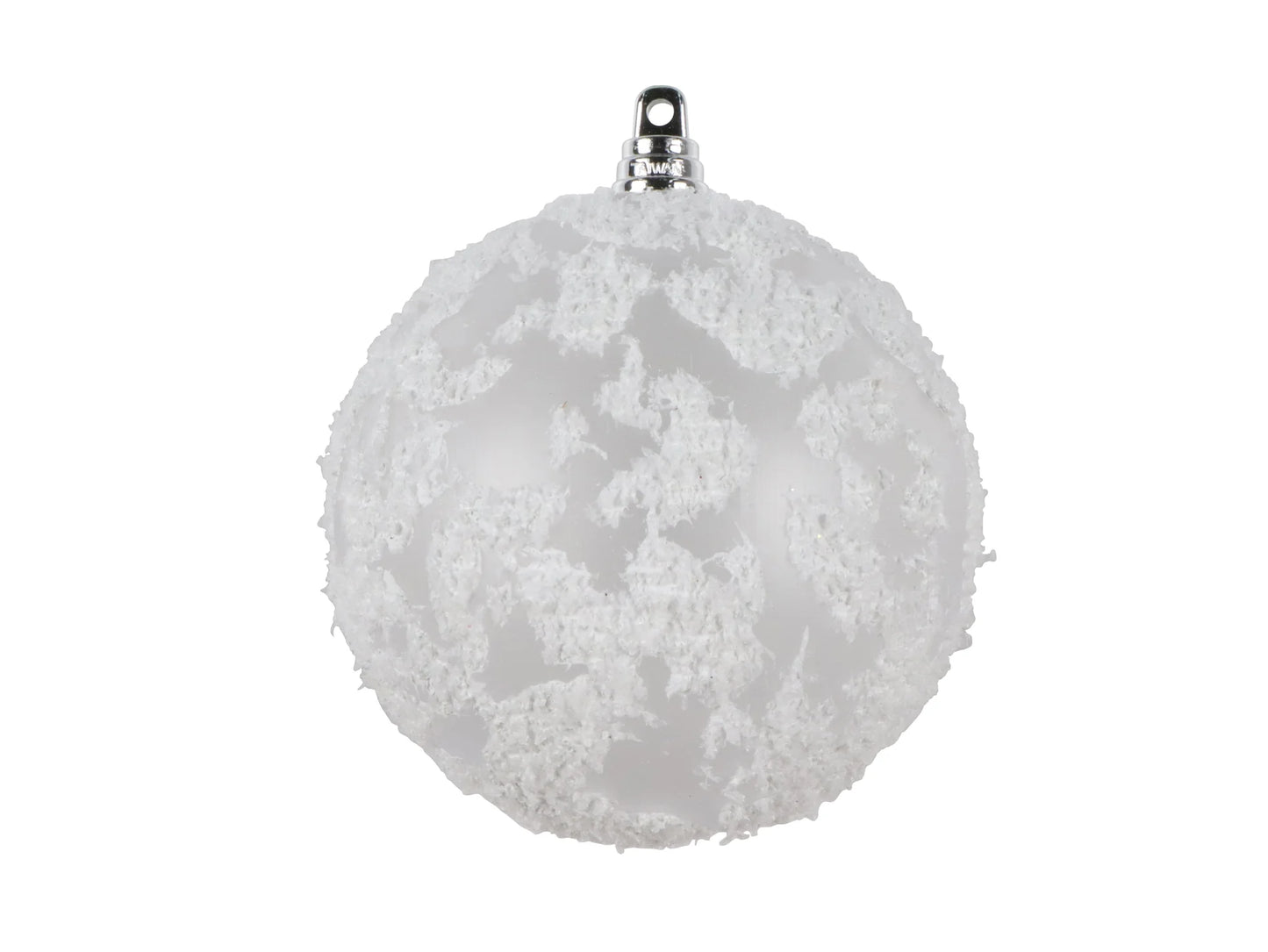 Snowfrost Ornament, White, 4In