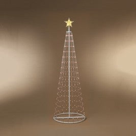 6'H Electric Lighted Multi Function RGB Tree with 250 Color Changing LED Light