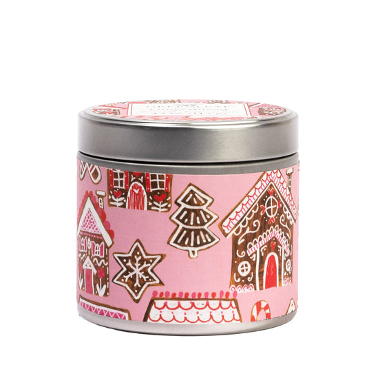 Gingerbread Tin Candle