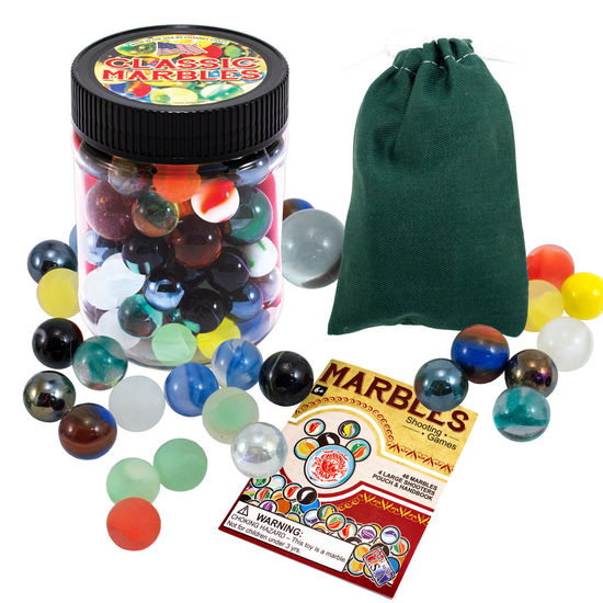 Marbles Toy Jar W/ Pouch