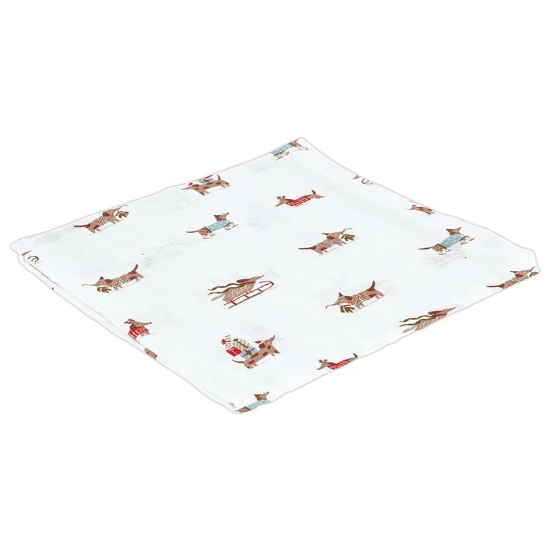 Swaddle+Rattle-Holiday Dog