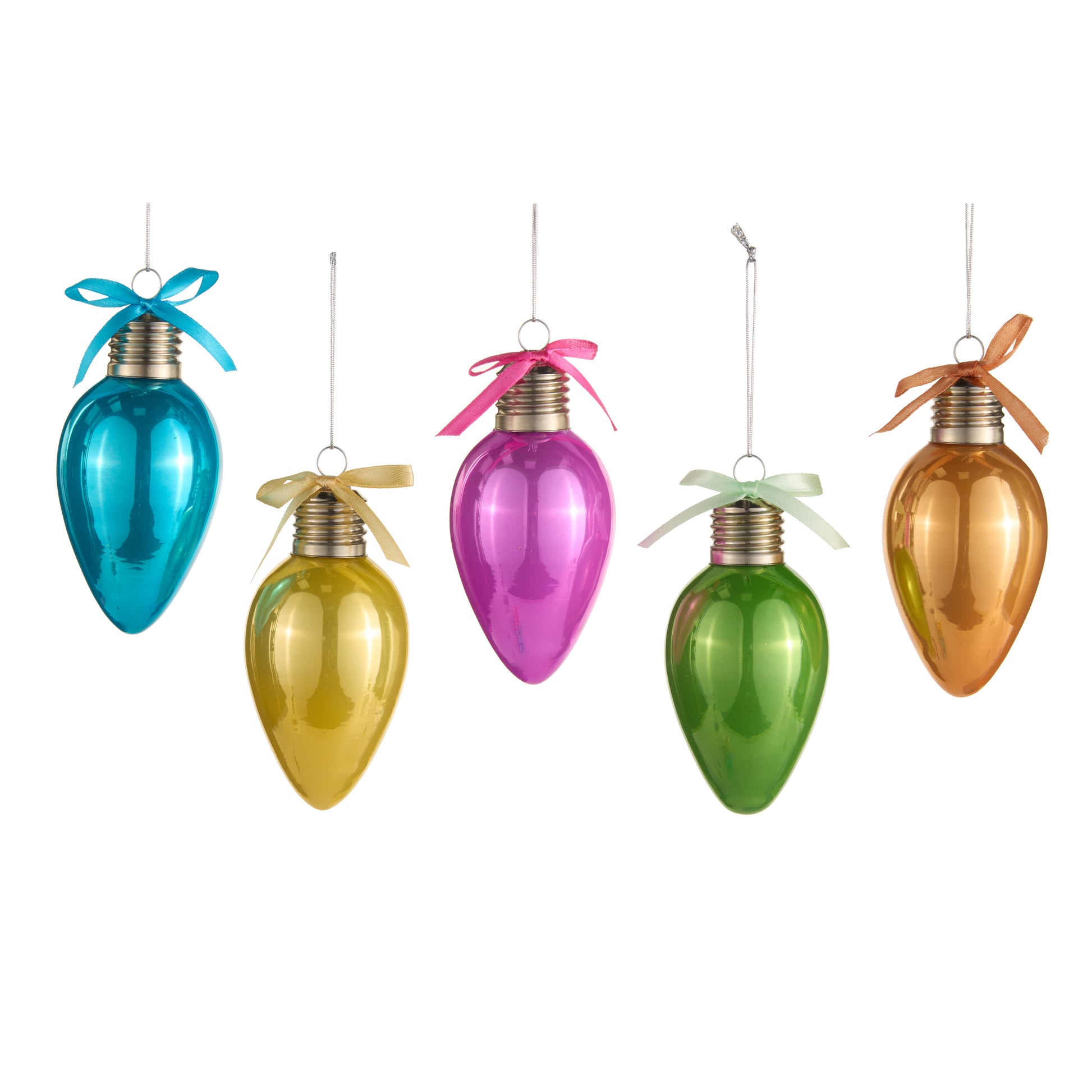 4.5" Neon Light Bulb Ornament no pic