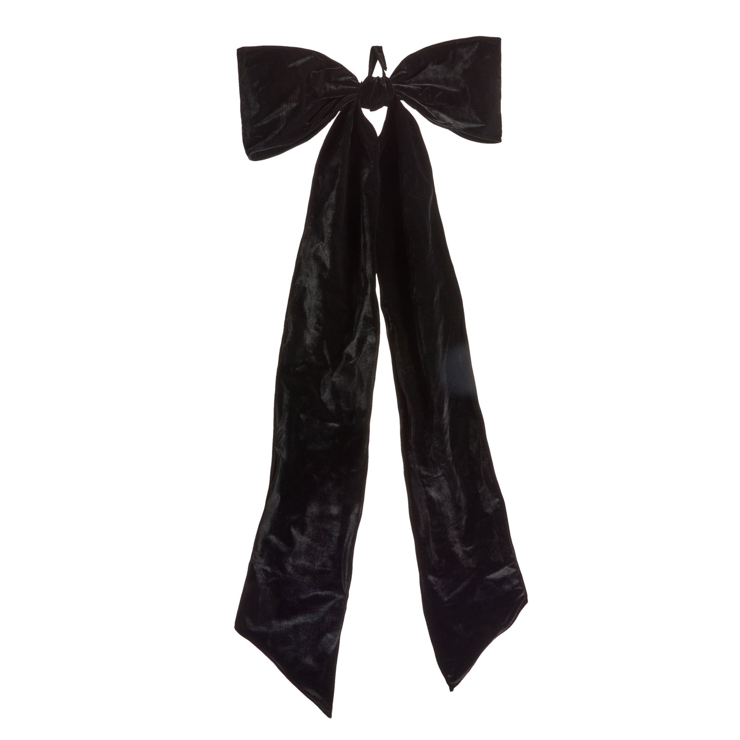 5' Oversized Black Velvet Bow