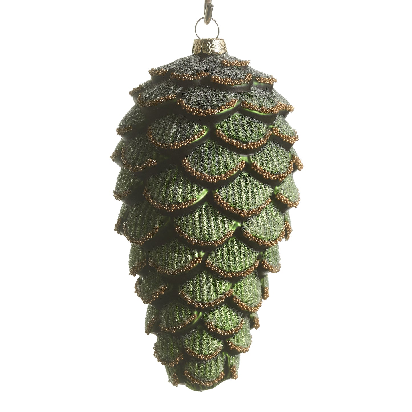 6.5" Green Pinecone Ornament