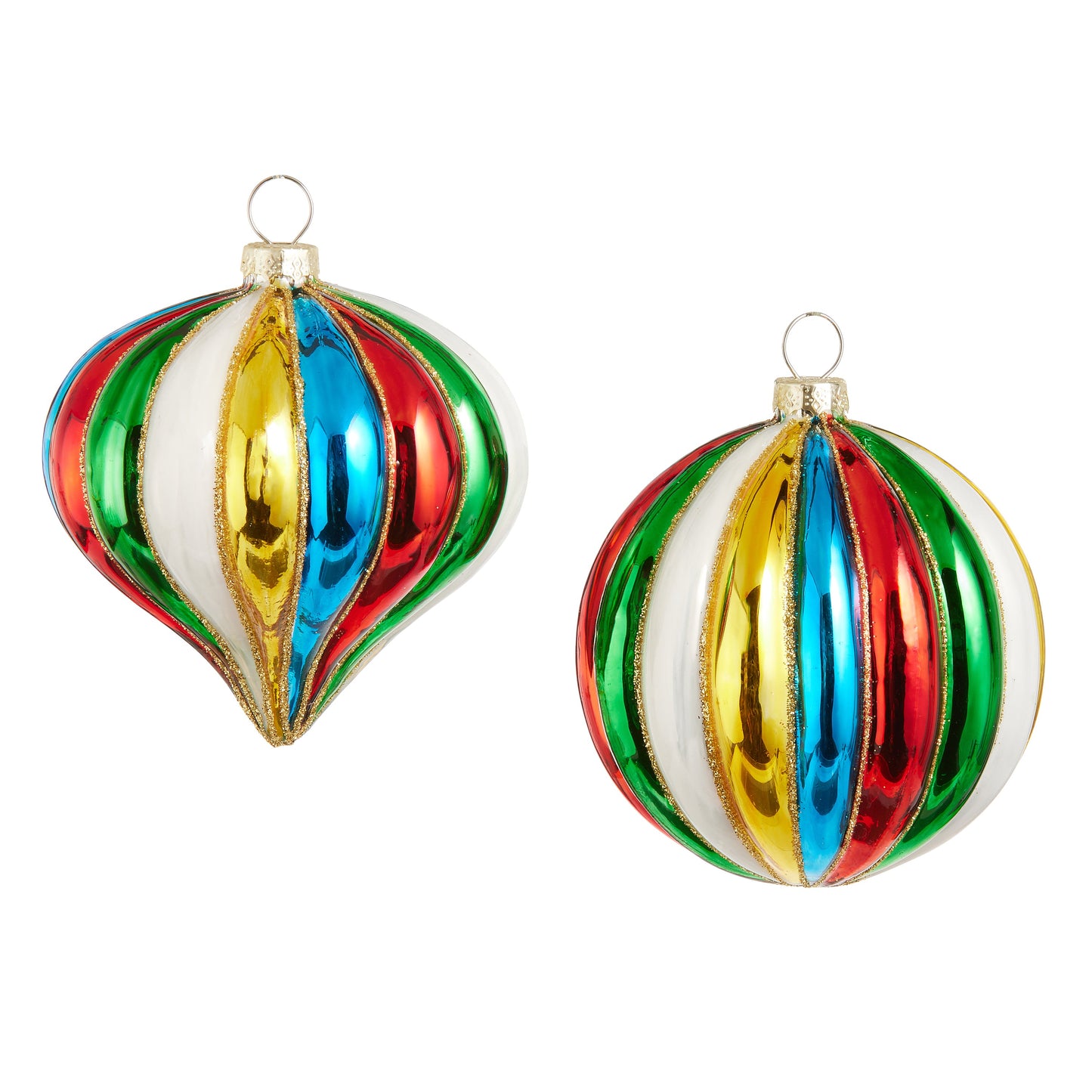 3" Multicolor Ball Ornament