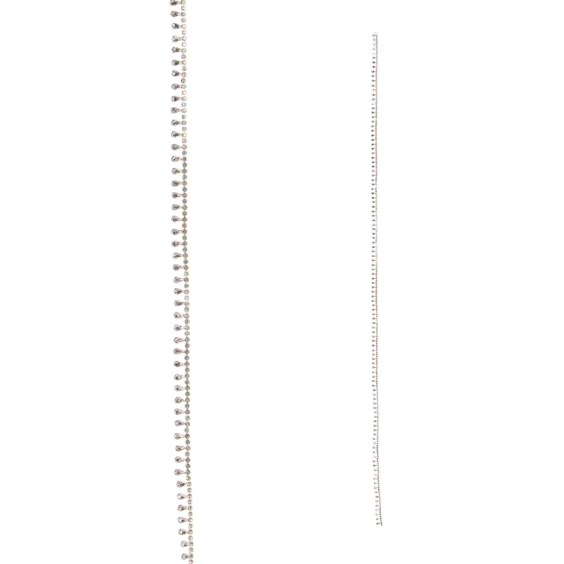 5' Silver Rhinestone and Jewel Garland