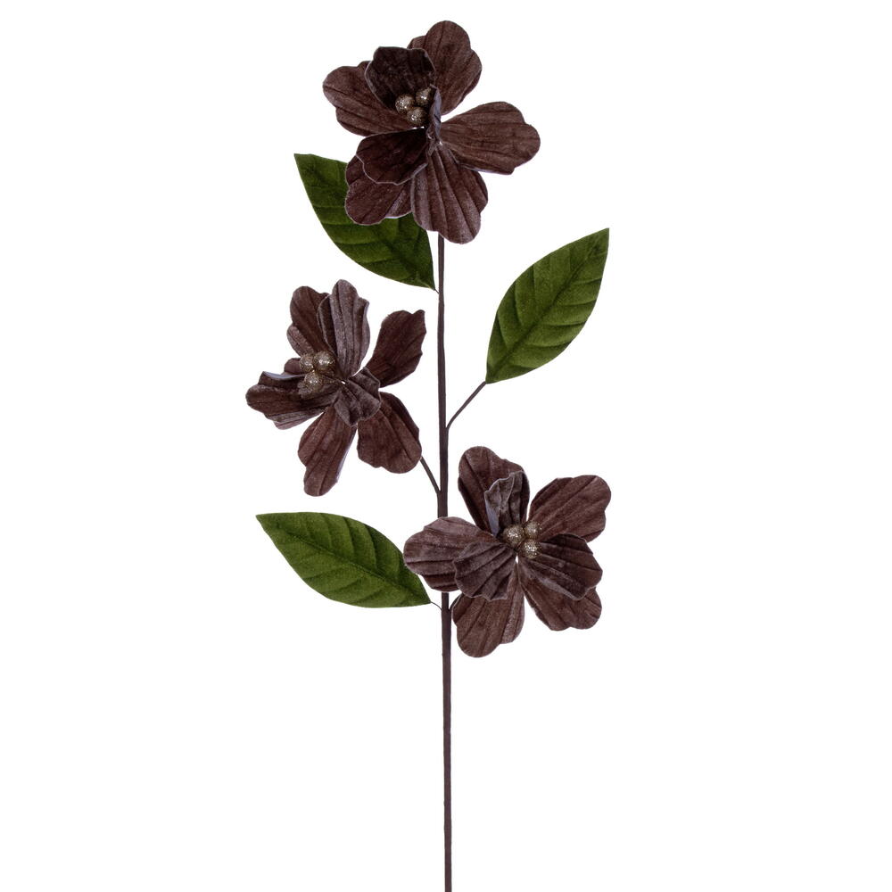 28" Mocha Velvet Trio Amary 6" Flwr
