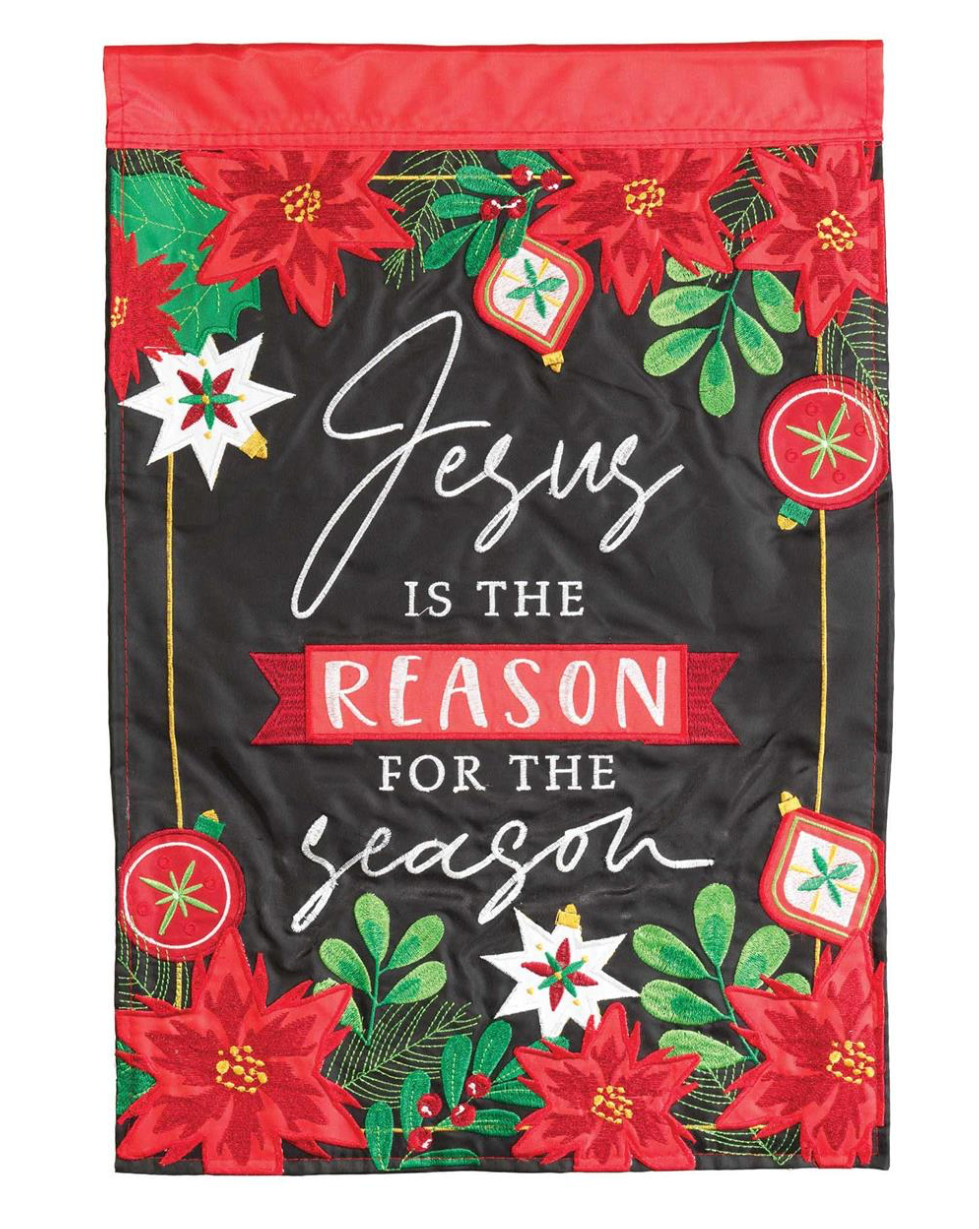 Flag Jesus Is The Reason Applique 13x18