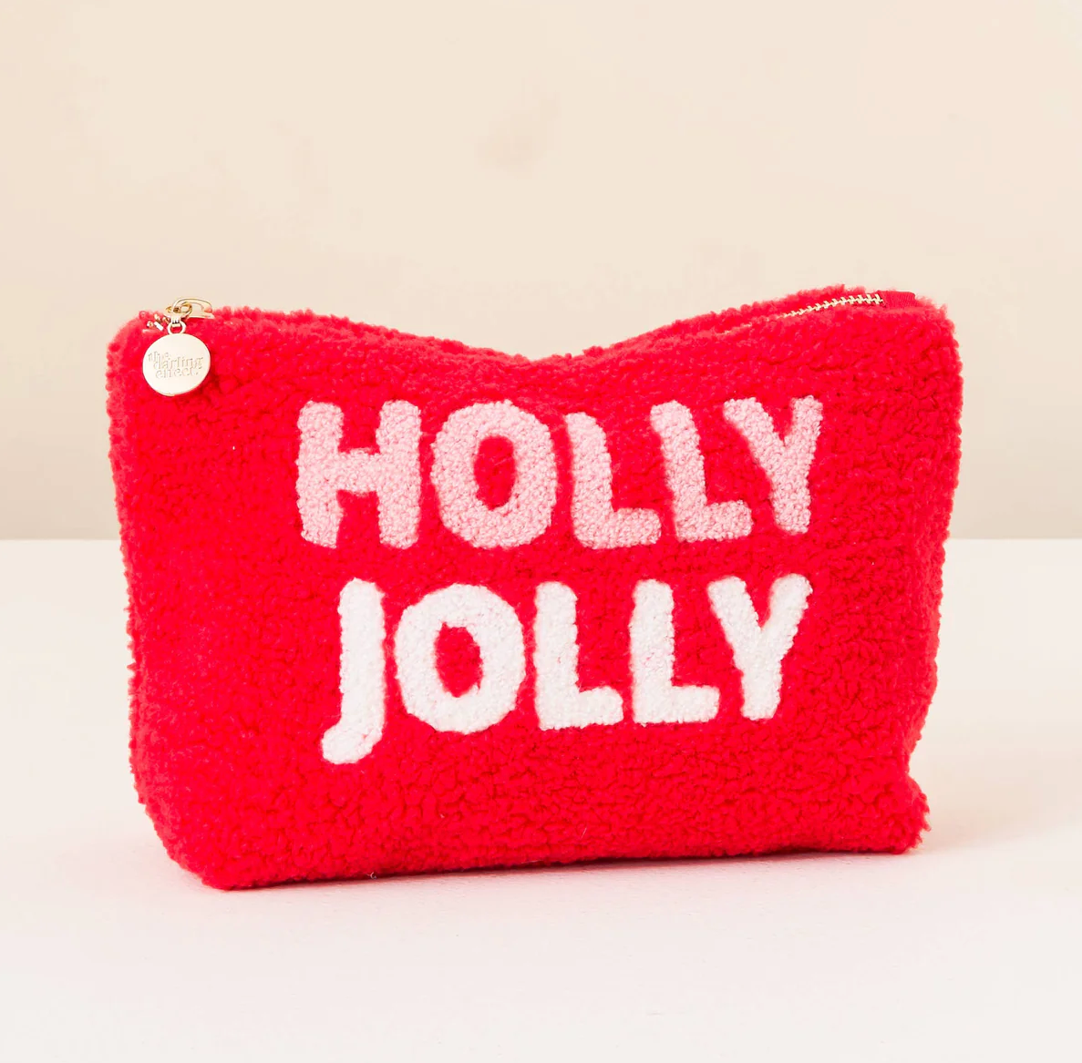 Teddy Pouch-Holly Jolly