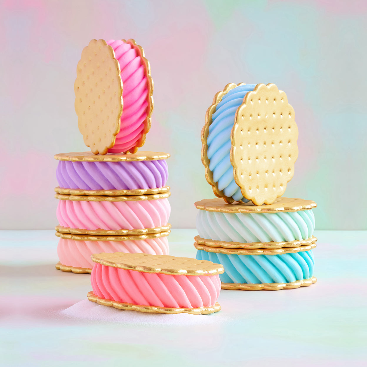 Ice Cream Sandwich Display, 8 ASST, Resin, 12"