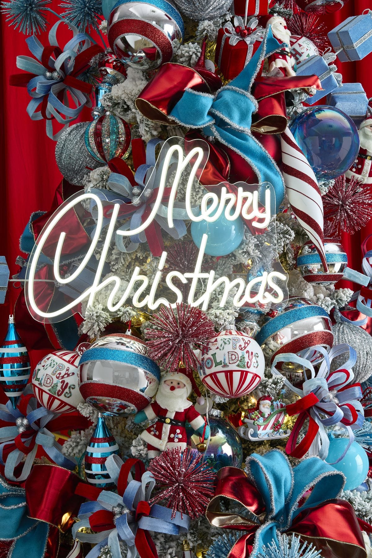 Neon Nostalgia designer tree collection