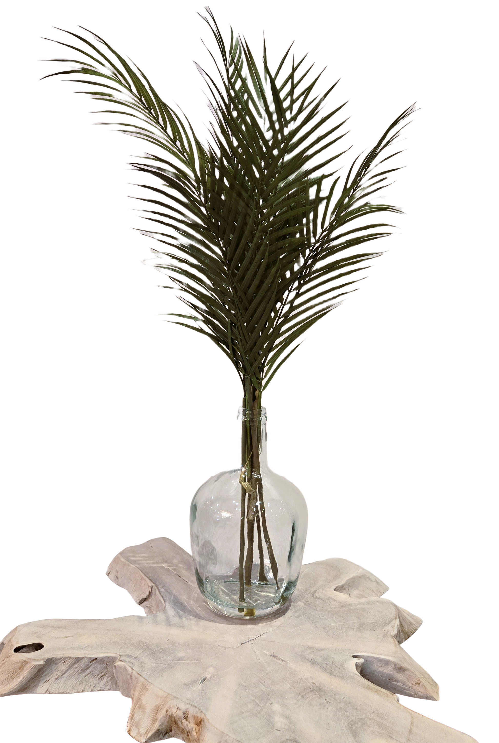 32.5" Sword Fern IN Glass Vase