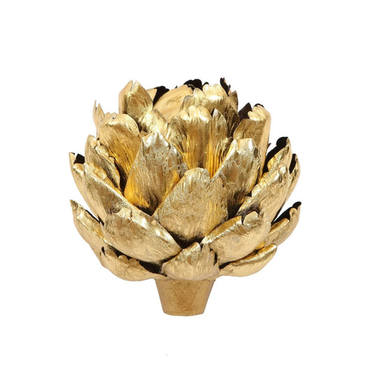 6.5" Goldleaf Artichoke, Gold
