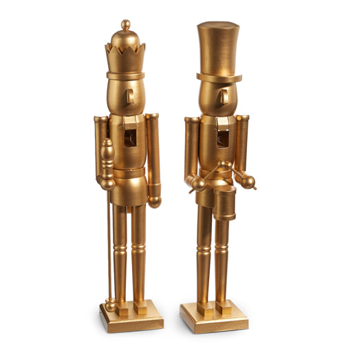 24" Matte Gold Nutcracker