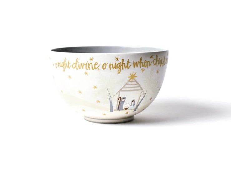 Neutral Nativity 9 Footed Bowl