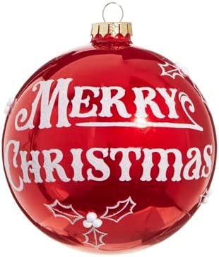 5" Merry Christmas Ball Ornament