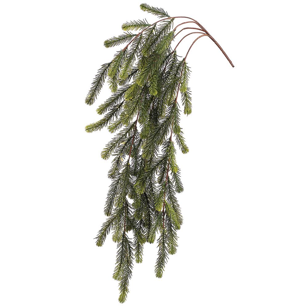 34.5" Fir Hanging Bush Green
