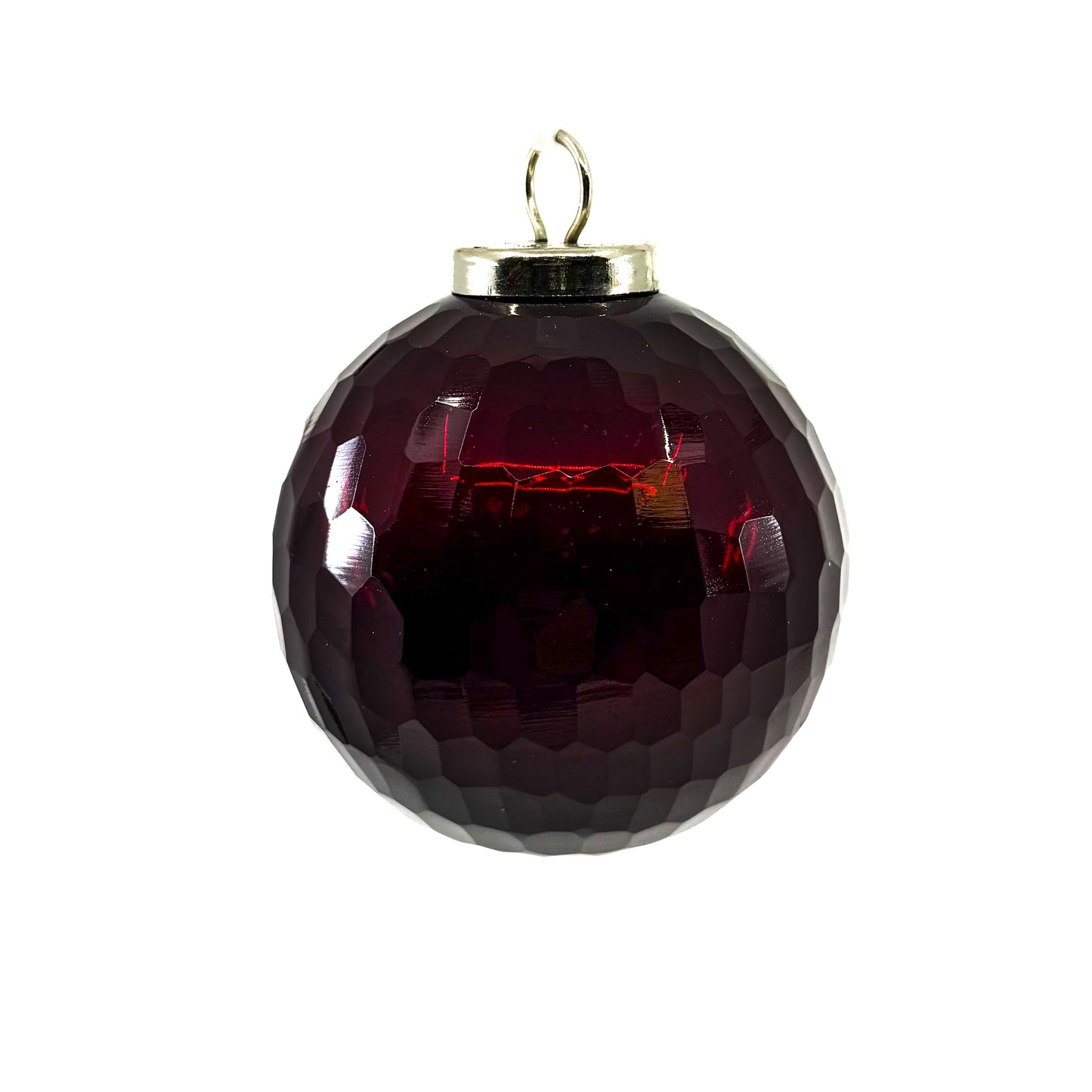 4" Metallic Red Glamour Ball Ornament