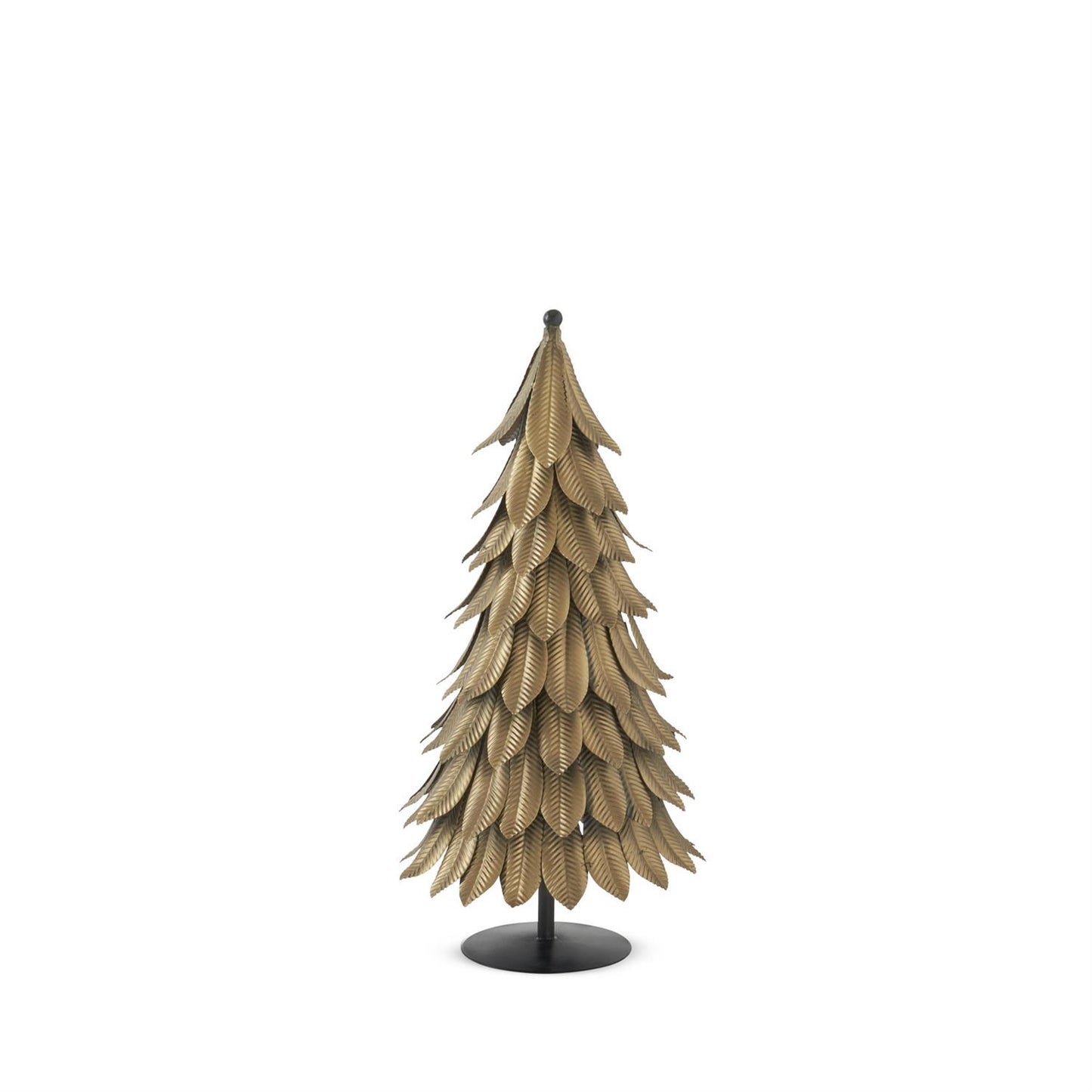 24 Inch Gold Leaf Metal Christmas Tree