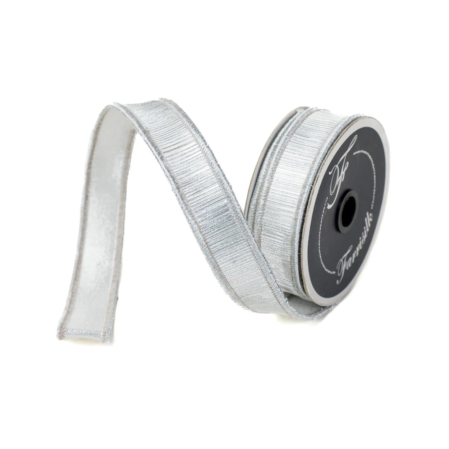 1" X 10yds Manhattan Ribbon – Silver