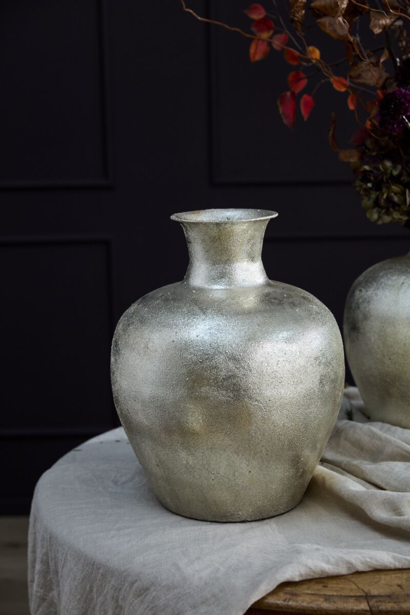 Silvery Sky Vase 12.75"X 19"