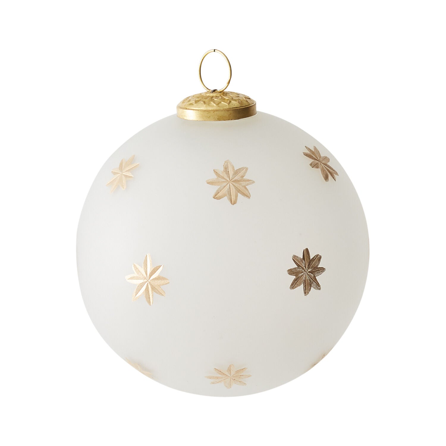 6" North Star Glass Ornament